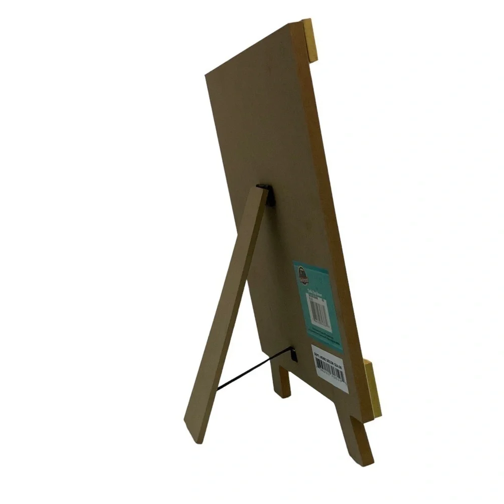 Sunflowers Bees Table Decor by Backyard Freestanding Wood Easel Picture Placque